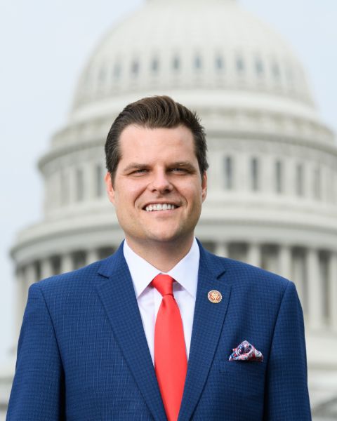 Matt Gaetz poses a picture at White House.